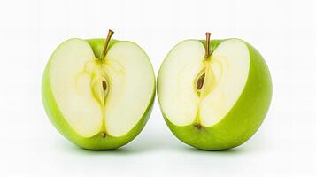 ai généré Pomme fruit isolé sur blanc Contexte photo