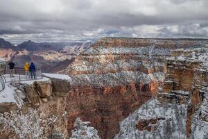 grandiose canyon neige photo