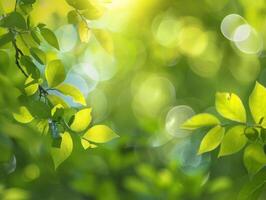 ai généré vert la nature Contexte photo