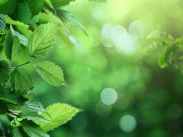 ai généré vert la nature Contexte photo