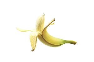 isolé pelé cavendish bananes sur blanc Contexte il est une fruit avec bien goût. le arôme est délicieux. le peler est mince, ne pas collant. le peau Couleur de bananes se tourne d'or Jaune lorsque mûr. photo