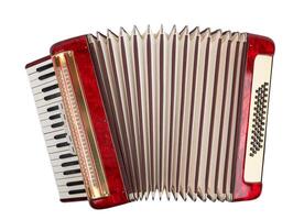 rétro accordéon isolé photo