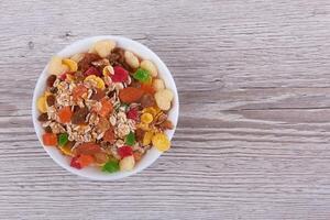 muesli dans un bol photo