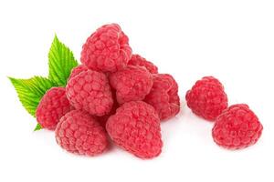 framboise sur blanc photo