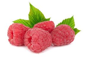 framboise sur blanc photo