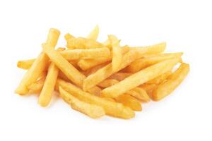 frites sur blanc photo