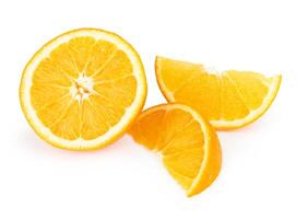 fruit orange sur blanc photo