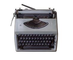 ancien machine à écrire sur blanc bg photo