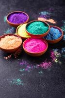 gulal couleurs pour Indien Holi Festival photo