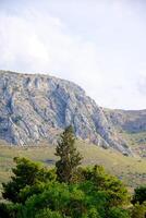 acrocorinthe fortifié Montagne à Péloponnèse, Grèce photo