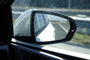 voiture côté miroir et défocalisé Contexte photo