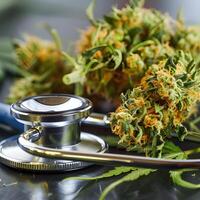 ai généré en utilisant cannabis sativa comme médicament photo