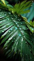 ai généré paume feuille tropical plante pour décoration photo