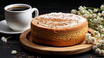 ai généré café tasse boisson caféine haricot aromatique pour petit déjeuner photo