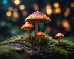 ai généré champignon dans Contexte photo