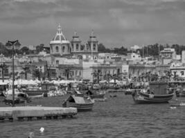 marsaxlokk sur Malte île photo