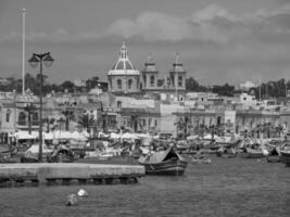 marsaxlokk sur Malte île photo