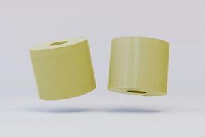 flottant toilette papier rouleau maquette modèle photo