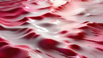 ai généré liquide rose et blanc abstrait Contexte photo