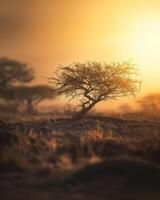 ai généré Afrique paysage détails photo