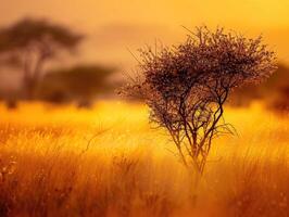 ai généré Afrique paysage détails photo