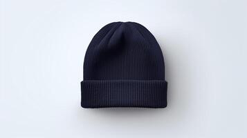 ai généré photo de marine bleu bonnet casquette isolé sur blanc Contexte. ai généré