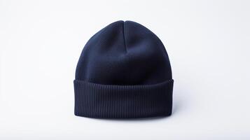 ai généré photo de marine bleu bonnet casquette isolé sur blanc Contexte. ai généré