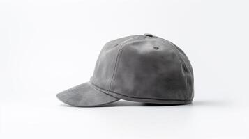 ai généré photo de gris militaire casquette isolé sur blanc Contexte. ai généré