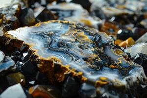 ai généré Naturel agate cristal impressionnant gemmes pour luxe intérieur conception photo