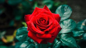 ai généré étourdissant rouge Rose fleur isolé sur blanc arrière-plan, magnifique photo