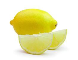 citron sur fond blanc