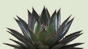 ai généré agave plante isolé contre une nettoyer blanc Contexte photo