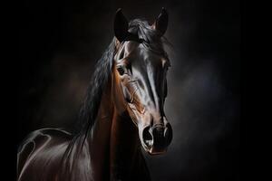 ai généré de race les chevaux majestueux présence. génératif ai photo