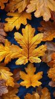 ai généré piles de déchue feuilles photo