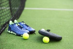 pagayer tennis objets et rechercher. photo