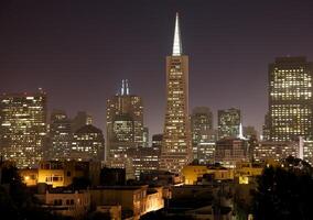 San Francisco skyline at night photo