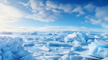 ai généré polaire la glace la nature Contexte photo