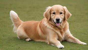 ai généré d'or retriever, chien photographie, animal de compagnie animal photo