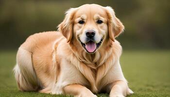 ai généré d'or retriever, chien photographie, animal de compagnie animal photo