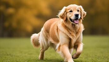 ai généré d'or retriever, chien photographie, animal de compagnie animal photo