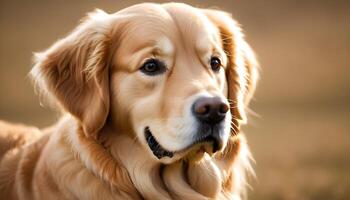 ai généré d'or retriever, chien photographie, animal de compagnie animal photo