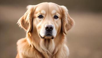 ai généré d'or retriever, chien photographie, animal de compagnie animal photo