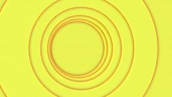 abstrait Contexte de cercles en changeant formes sur solide Contexte. animation. rangée de anneaux changements ses épaisseur dans 3d volumes sur Facile Contexte photo