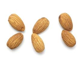 amandes sur blanc photo