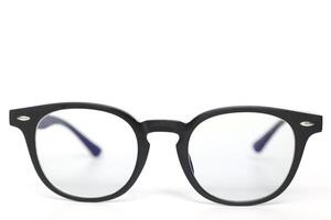 des lunettes sur blanc arrière-plan, lunettes sur blanc Contexte photo