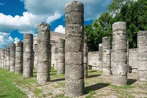 mille colonne temple à chichen Itza photo