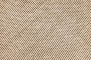 Naturel marron lin texture avec diagonale rayé modèle, arrière-plan, fond d'écran. Haut voir, plat allonger photo