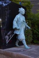 une Japonais pierre statue à Tomioka tombeau avec fond photo