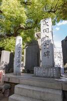 une pierre monument à Tomioka tombeau photo