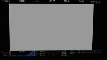 écran d'enregistrement vidéo. cadre de viseur de caméra professionnelle sur l'écran du moniteur. photo